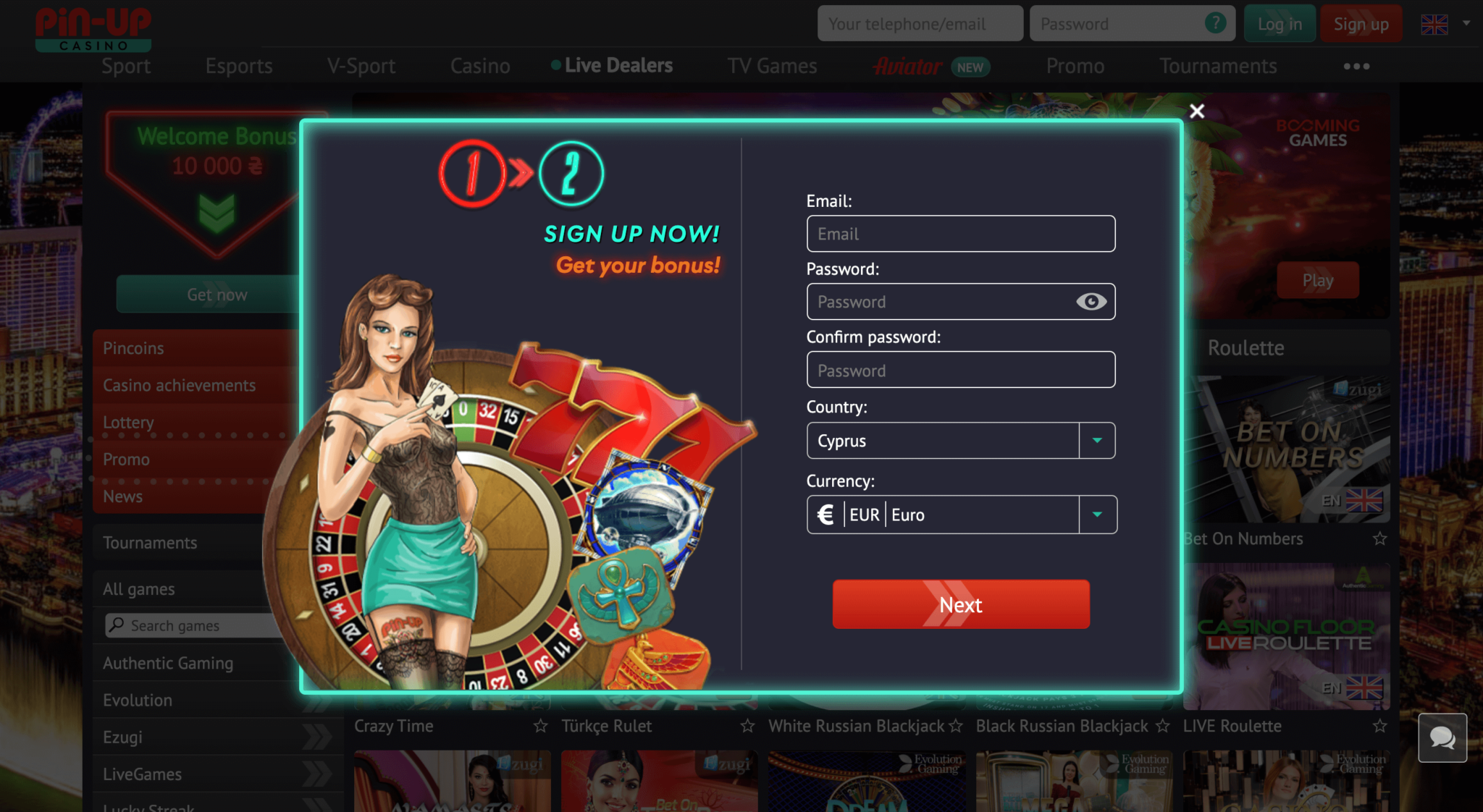 pin up casino