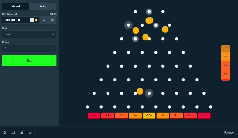 Plinko game